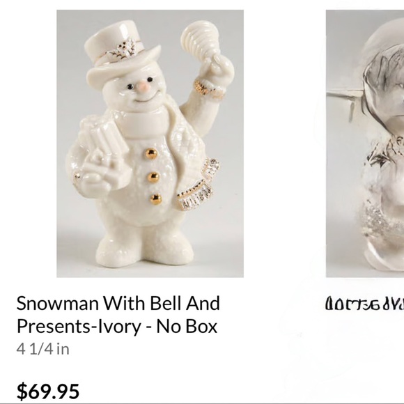 Vintage Lenox Porcelain Snowman - Picture 2 of 7